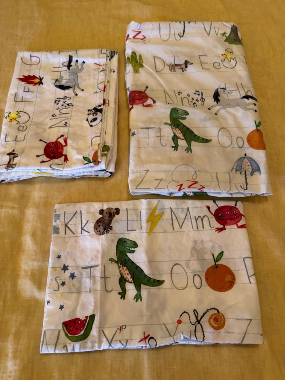 Pottery Barn Kids Toddler Alphabet Sheet Set